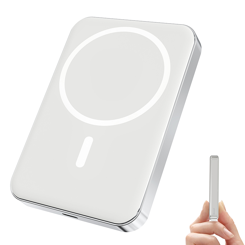 SYOUNI Compact 10000mAh Magnetic Power Bank, High-Speed Wireless & USB-C Fast Charging Portable Battery Pack
