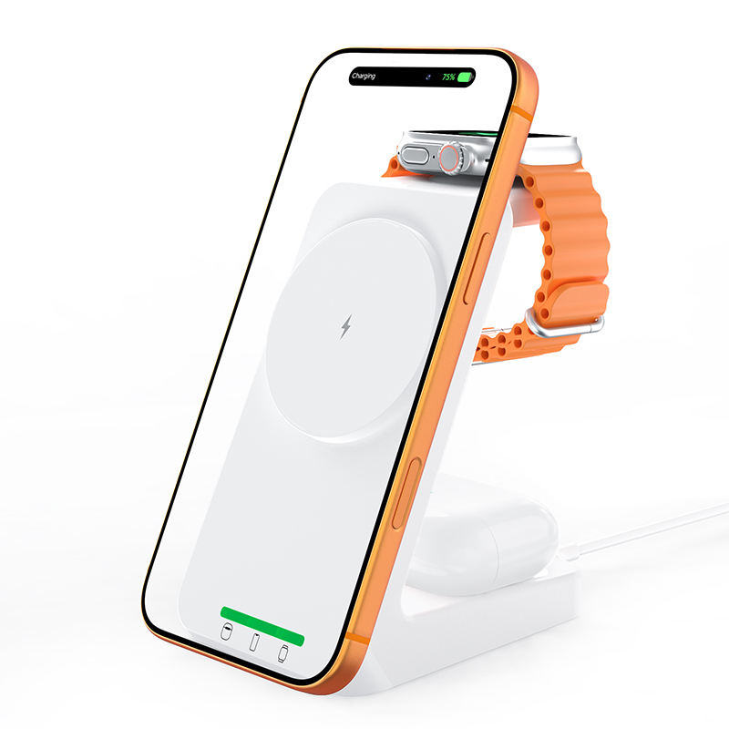 SIYOUNI 3 in 1 Magnetic Wireless Charger Stand Wireless Charging Station